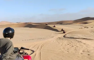ATVs in the Namib Desert.